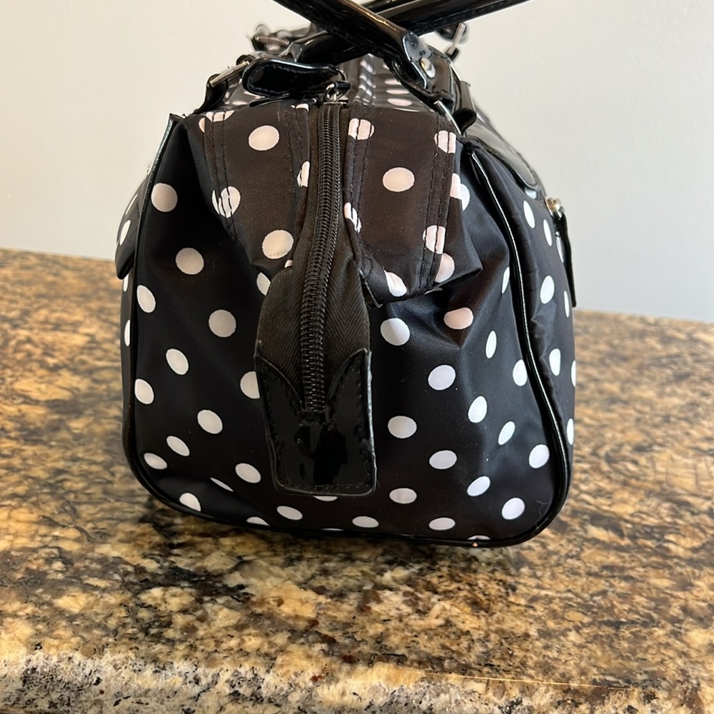 CABOODLES Polka Dot Black and White Make Up Bag - Picture 6 of 14